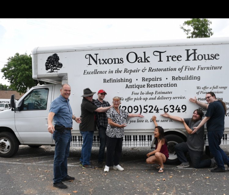 The Nixon's Oak Tree House family and crew with their shop truck